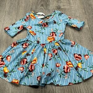 New Dot Dot Smile Floral Dress Girls 2T J17